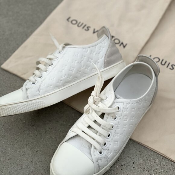 Louis Vuitton Monogram Sneakers (Woman's - White) - Picture 3 of 5
